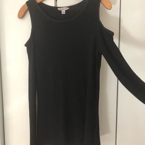 Like-New Calvin Klein Black Long Sleeve Cold Shoulder Sweater